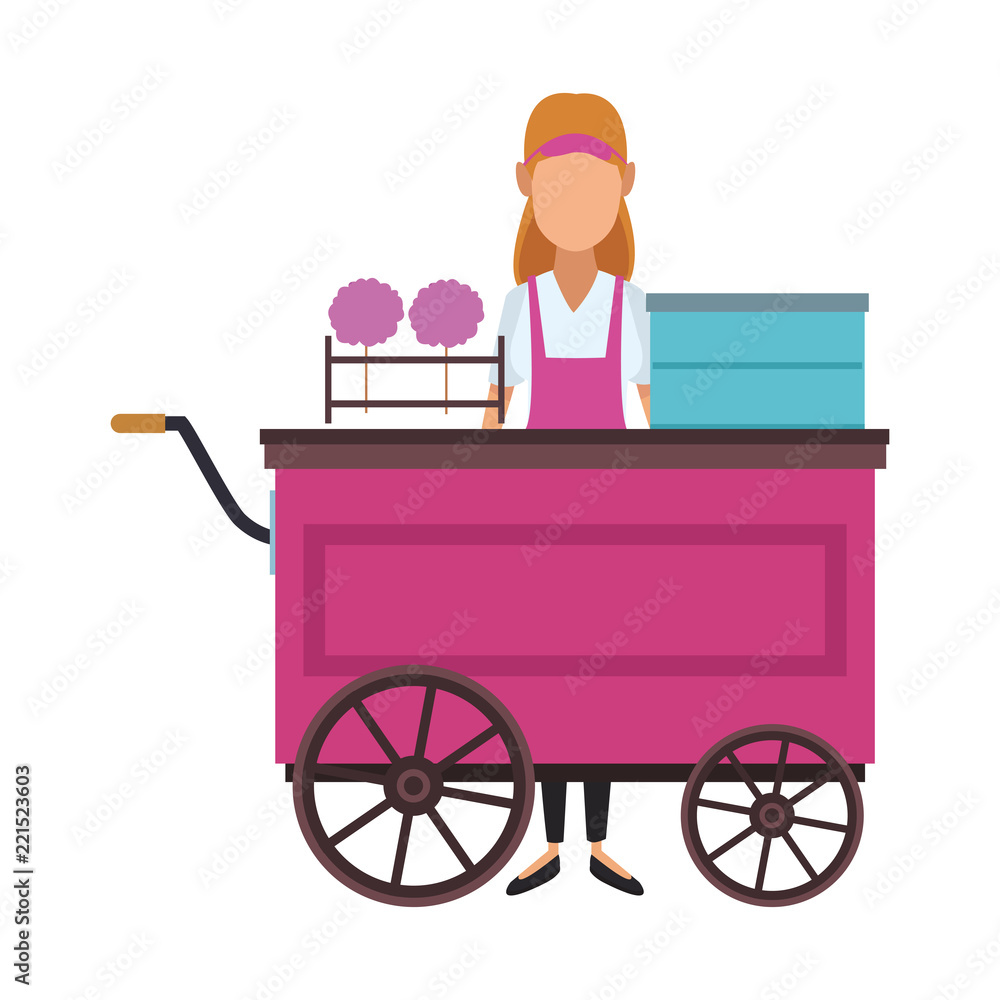 Sugar cotton cart Sugar cotton cart