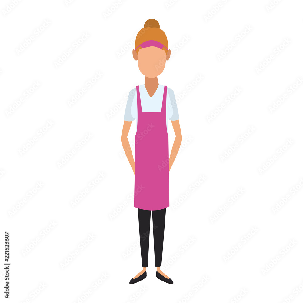 Young woman waiter