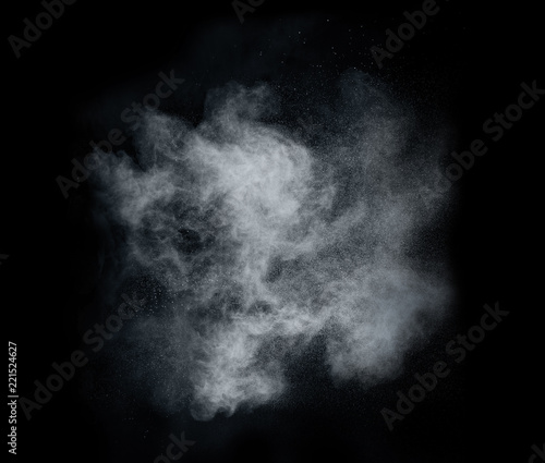 Dust cloud on black background © Tuomas Kujansuu