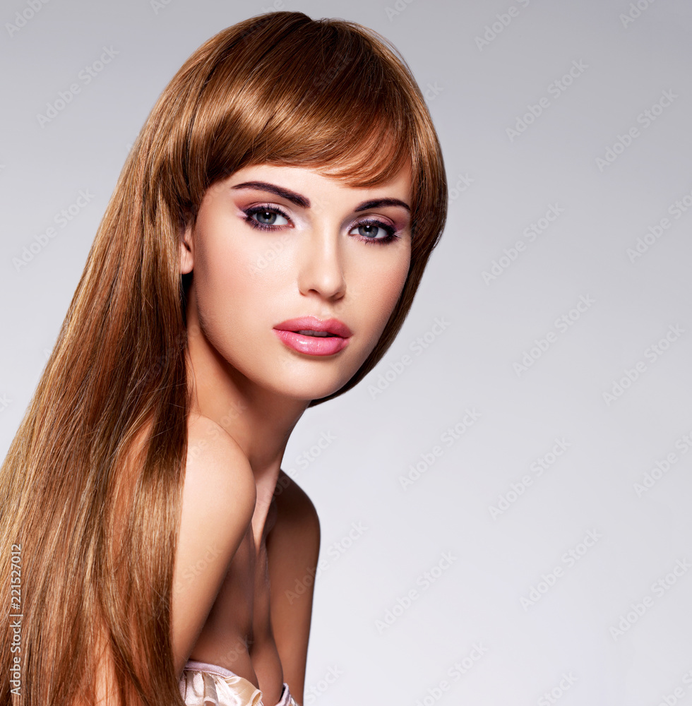 Beautiful sexy woman with long hair Beautiful sexy woman with long hair