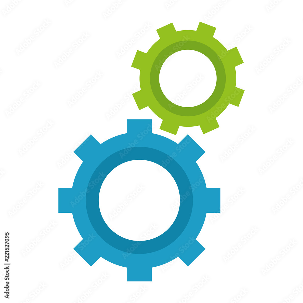 gears machinery isolated icon