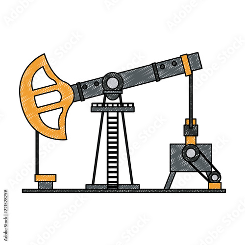 Oil pump machine scribble