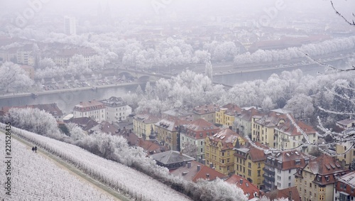 aerial view of würzburg, germany