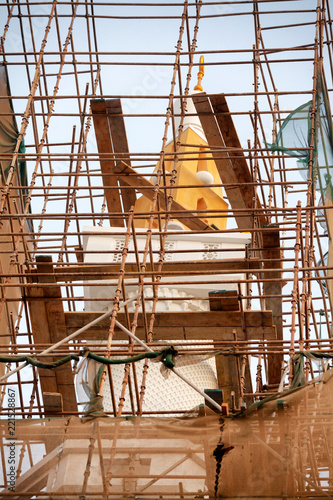 Mosque in Dubai undergoing repair