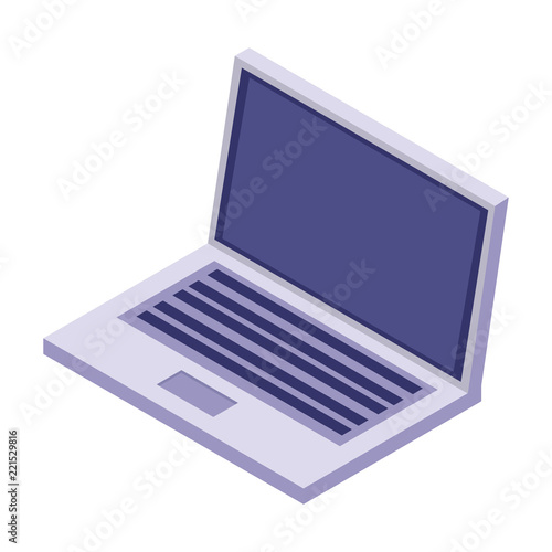 Laptop pc isometric