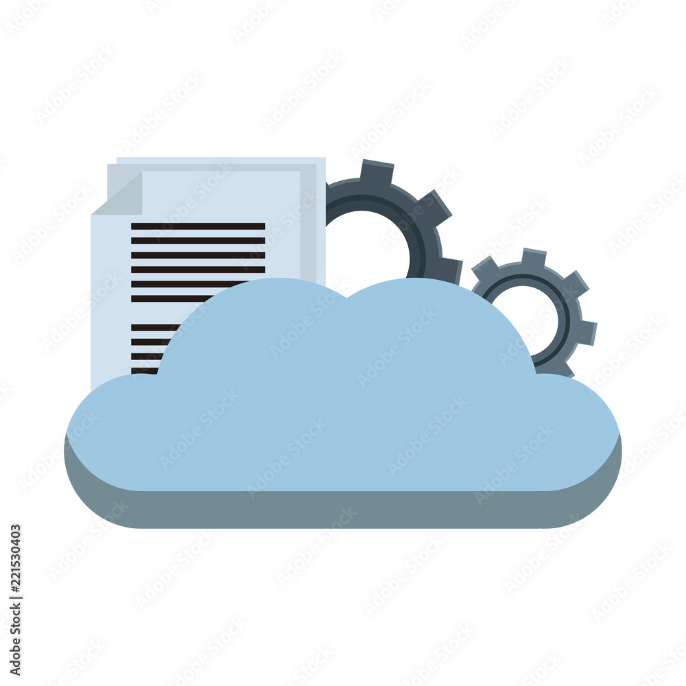 © Jemastock - Cloud computing with gears and document