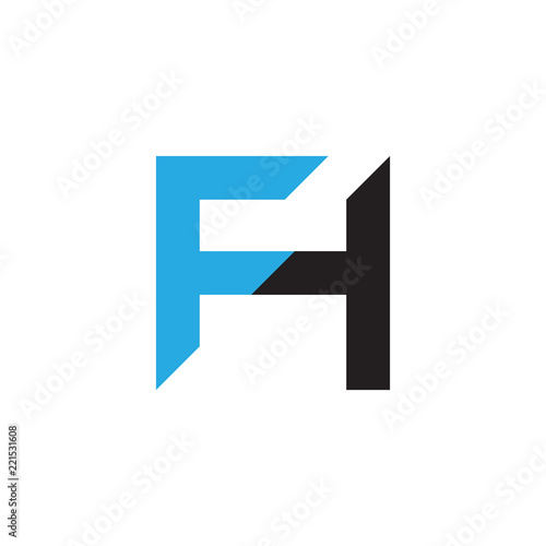 Free Download letter fh logo vector - GFXLoad