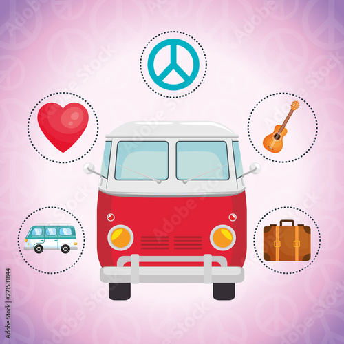 van hippie culture style