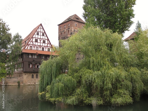 Weinstadl und Wasserturm an der Pegnitz photo