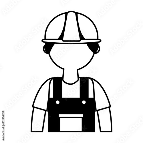 man builder isolated icon