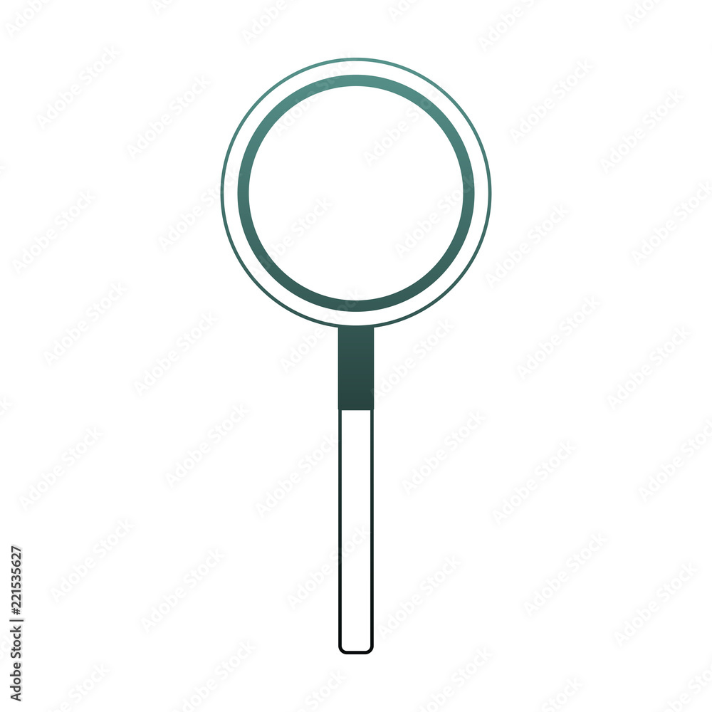 Magnifying glass symbol blue lines Magnifying glass symbol blue lines