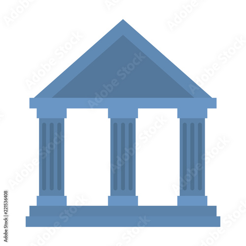 bank building isolated icon