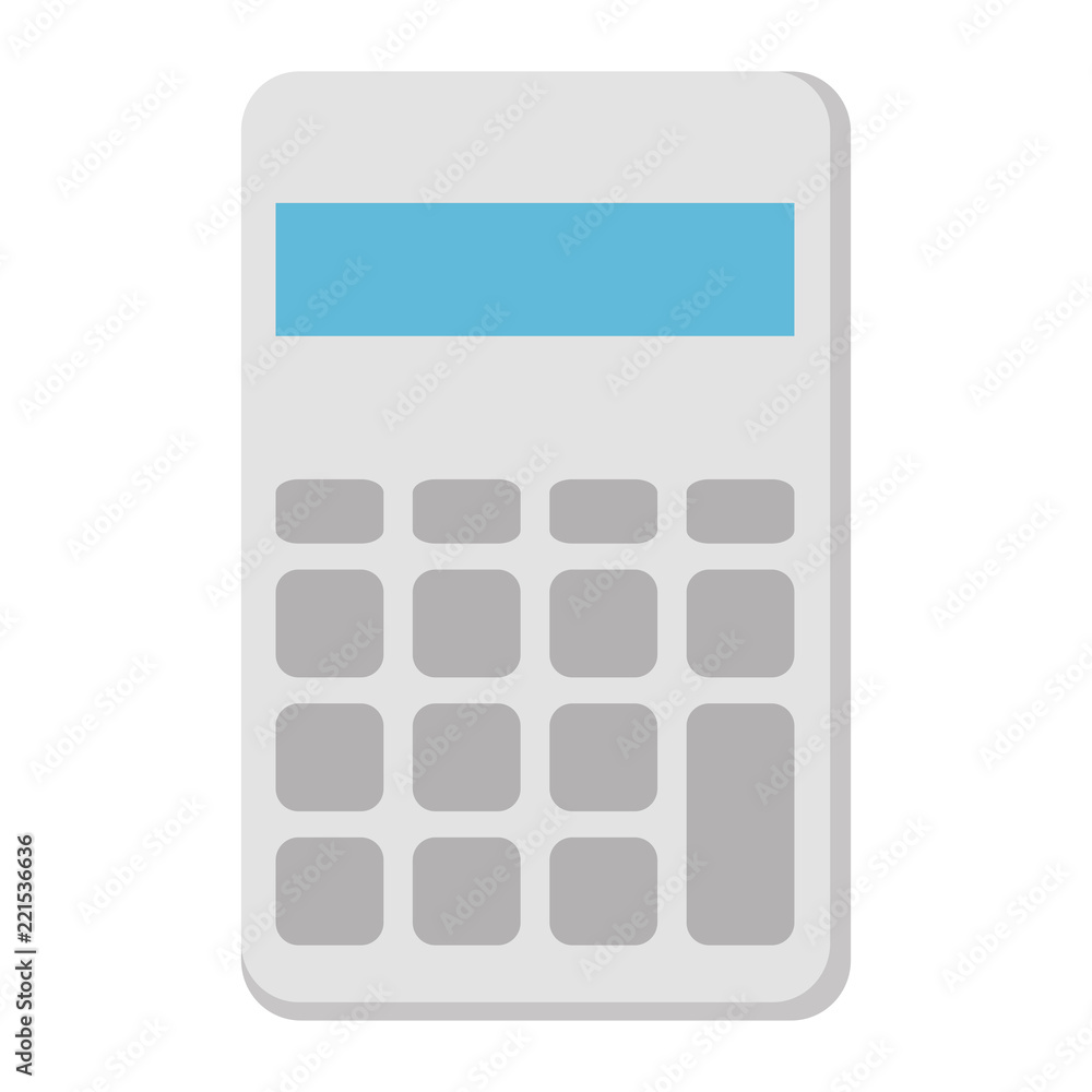 calculator math isolated icon calculator math isolated icon