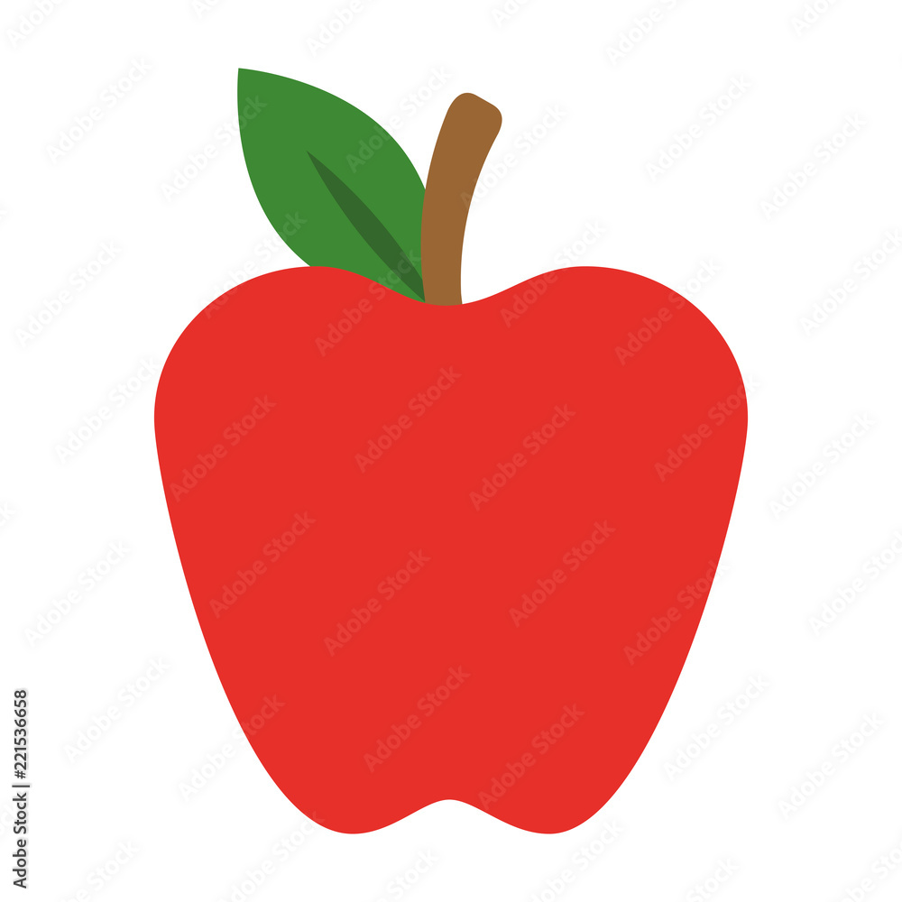 Fototapeta premium apple fresh fruit icon