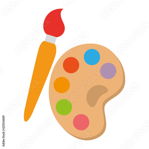 paint brush and pallette