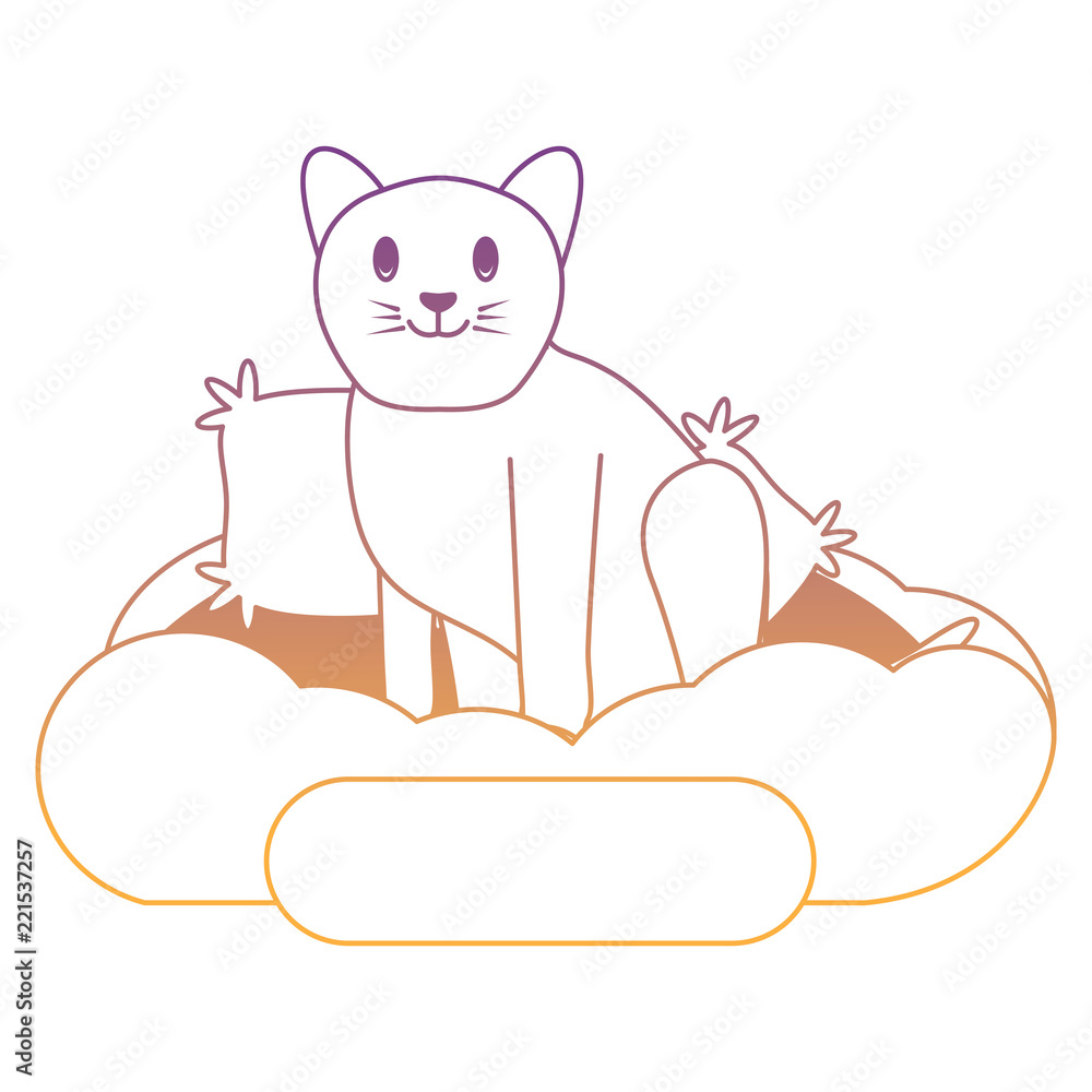 Fototapeta premium cute cat design
