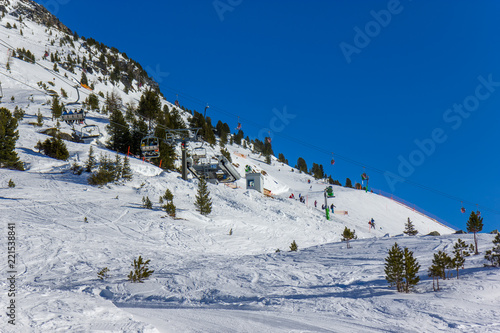 Ski resort in Austrian Alps