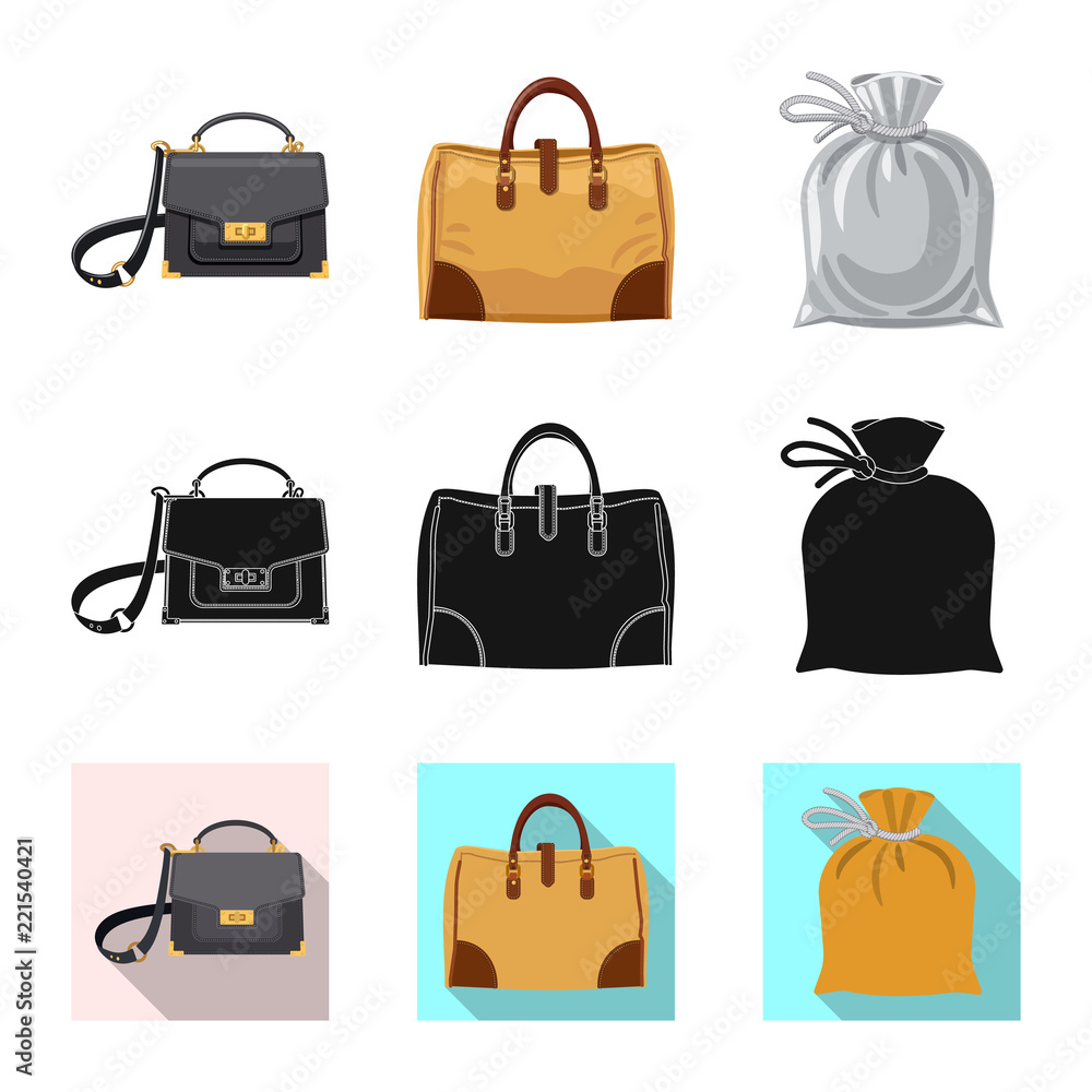 Vector design of suitcase and baggage logo. Set of suitcase and journey stock vector illustration. Vector design of suitcase and baggage logo. Set of suitcase and journey stock vector illustration.