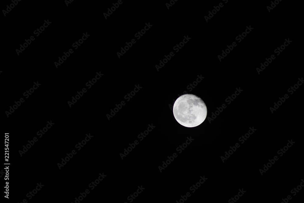 Moon in the dark night, can be used as a good background for astronomical or soothing presentations Moon in the dark night, can be used as a good background for astronomical or soothing presentations