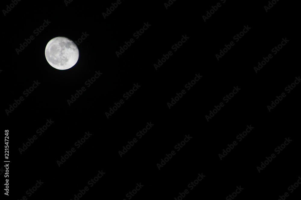 Moon in the dark night, can be used as a good background for astronomical or soothing presentations Moon in the dark night, can be used as a good background for astronomical or soothing presentations