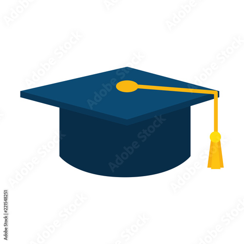 graduation hat isolated icon