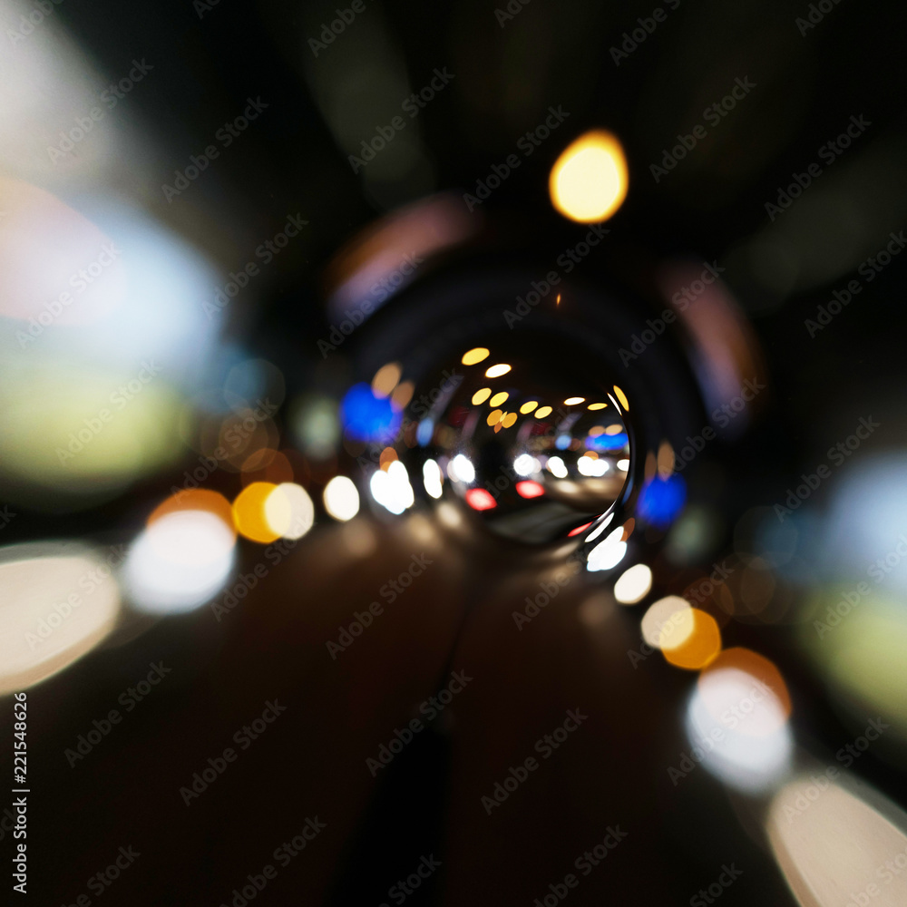 Lights tunnel abstract