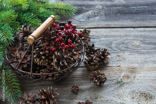Christmas composition with ...