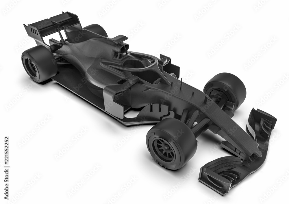 F1 car radiography / 3D render image representing an F1 car radiography F1 car radiography / 3D render image representing an F1 car radiography