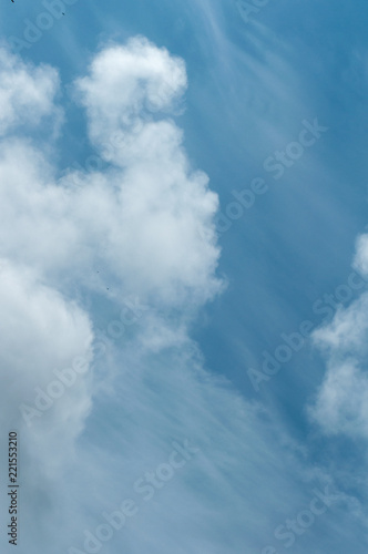 clouds on blue sky