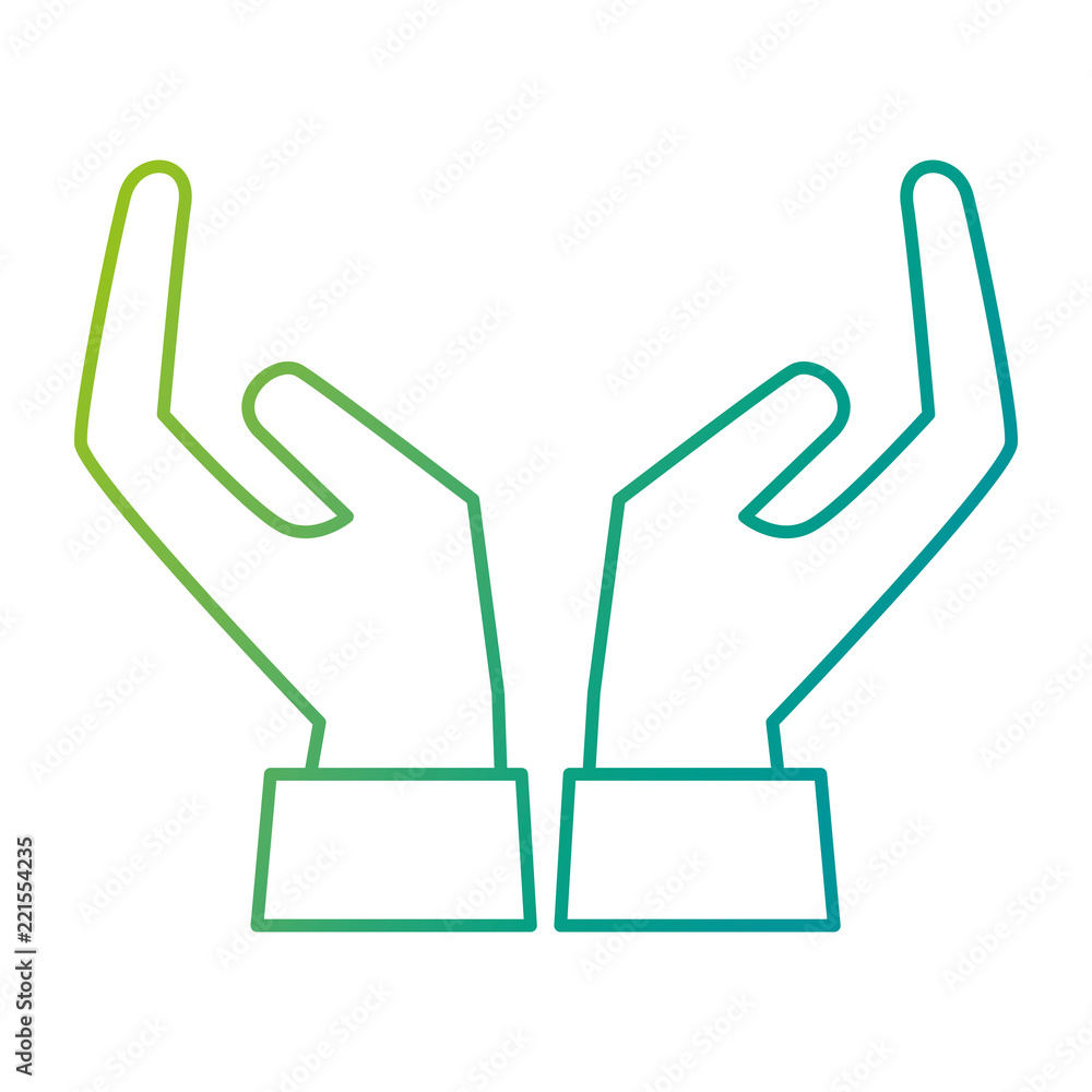 hands human protection icon hands human protection icon