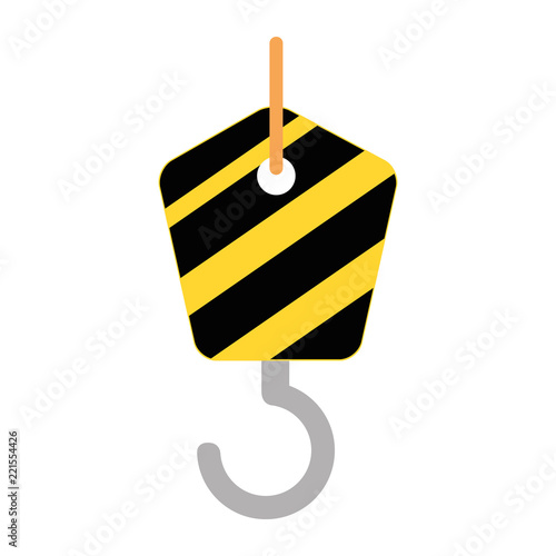 crane hook isolated icon