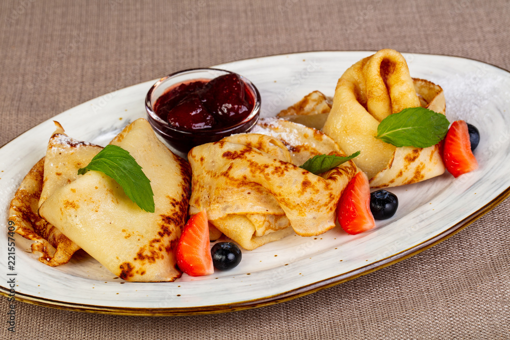 Crepes with jam Crepes with jam