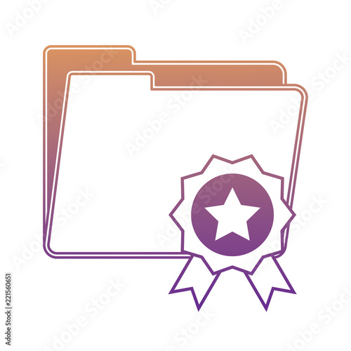 folder and medal icon