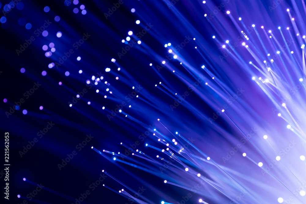 Fiber optics, abstract & blur background