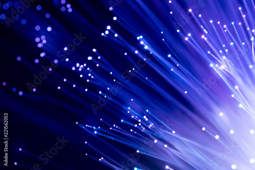 Obraz na płótnie Fiber optics, abstract & blur background w salonie