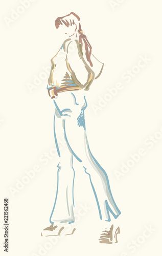 Fashion designer sketch