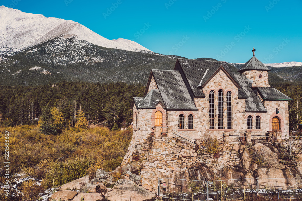 Chapel on the Rock near Estes Park in Colorado Chapel on the Rock near Estes Park in Colorado