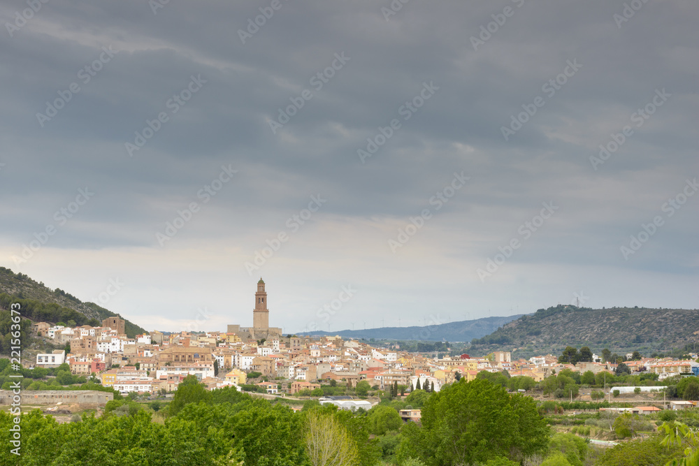 Vista general del pueblo de Jérica. Castellón. España