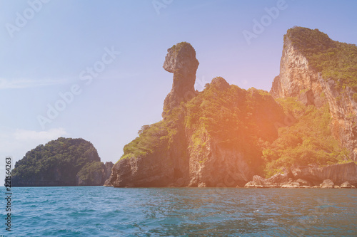 Chicken Island at Kribi province, andaman sea south of Thailand photo