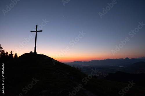 Sunrise in Alps at Peak, Sonnenaufgang in den Alpen Gipfel
