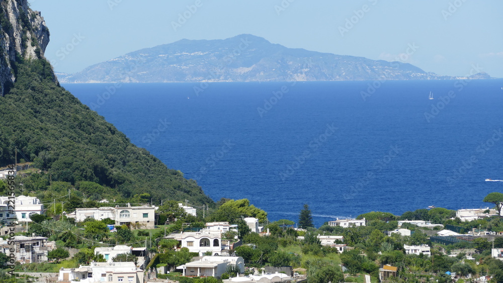 Island of Ischia view from Capri centro
