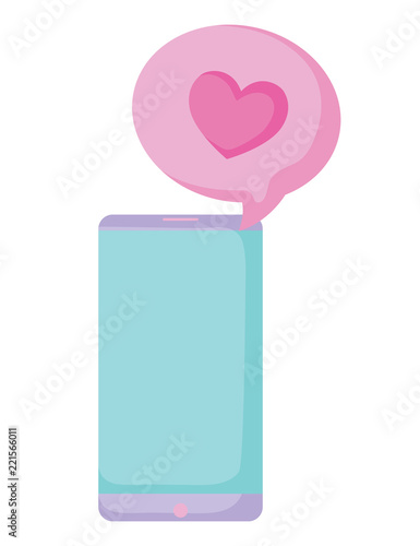 cellphone and speech bubble