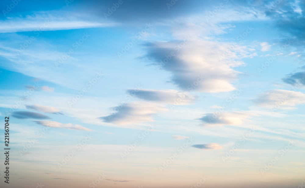 Obraz premium Sky clouds art sunrise background