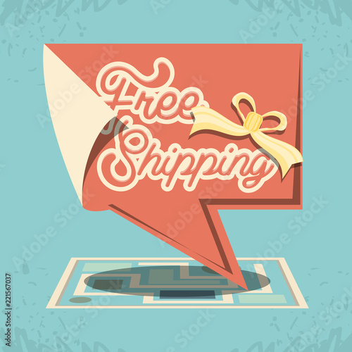 fast delivery service commercial tags travel vector ilustration