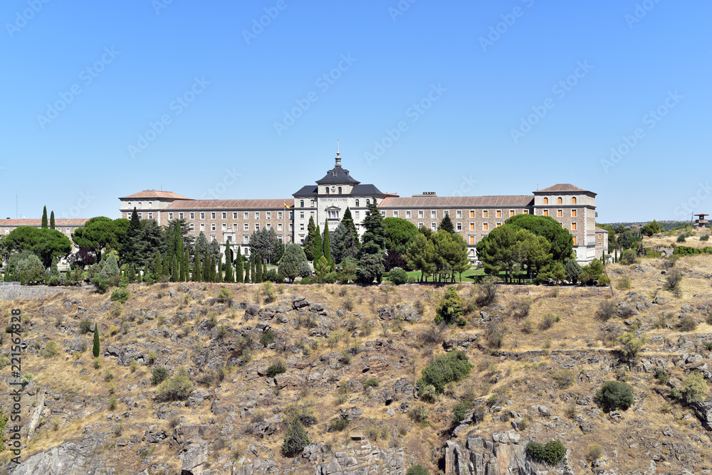 View of the military academy in Toledo, Spain