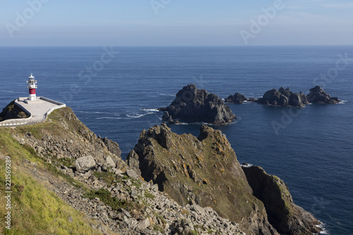 lighthouse cape ortegal in galicia,spain photo