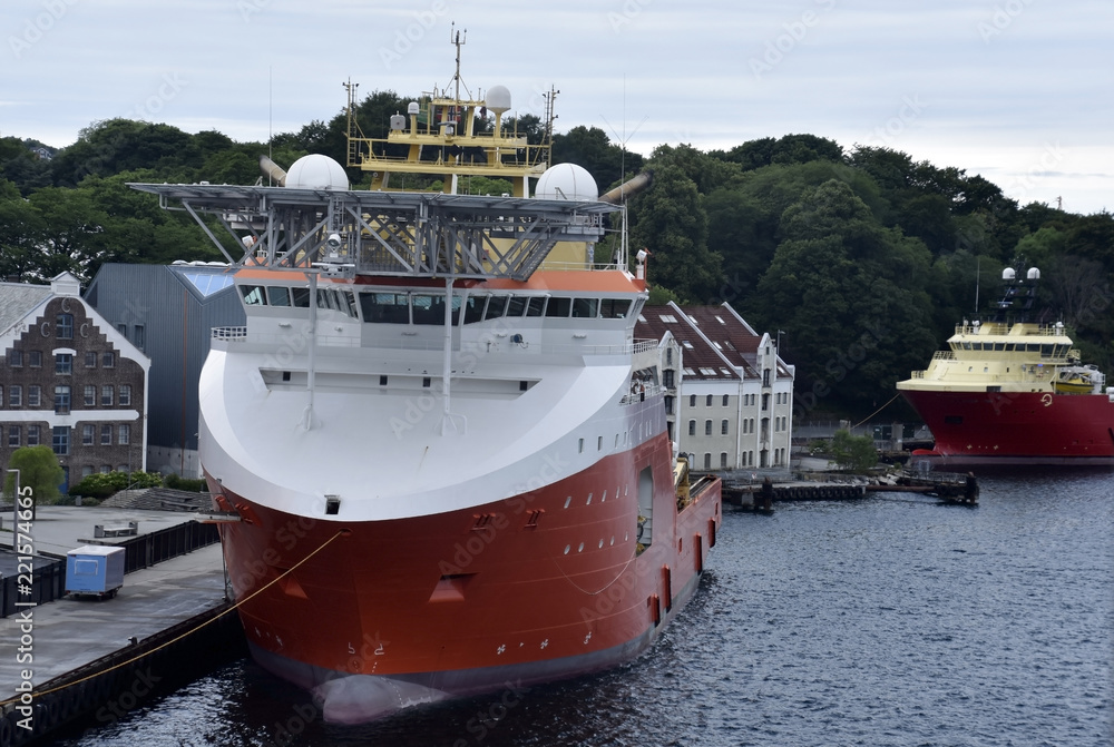 Industrial ships in Harbor