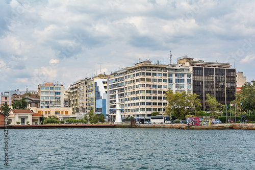 Thessaloniki, Greece - August 16, 2018: Coast of historical cityview of Thessaloniki, Greece. © nedomacki