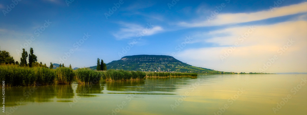 Lake Balaton and a Hill in the background