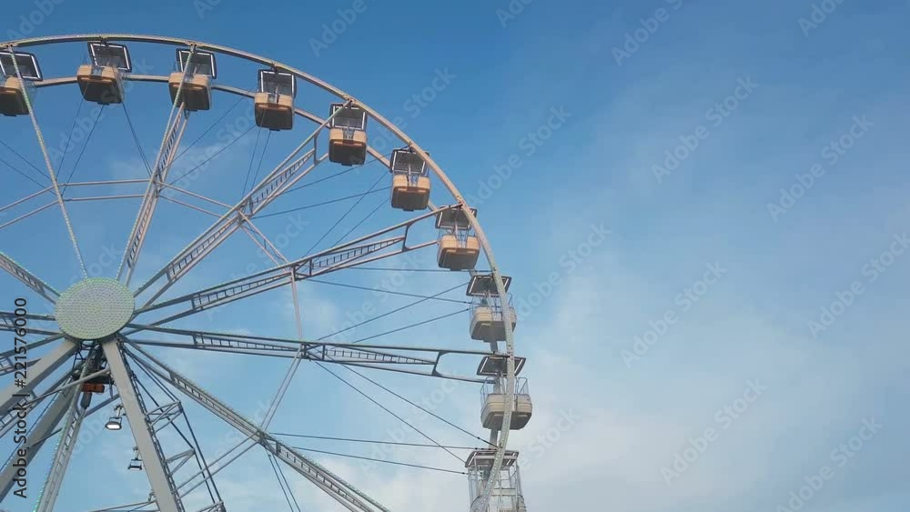 Ferris wheel close up at sunset Ferris wheel close up at sunset